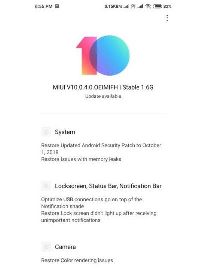 Новая версия MIUI для Redmi Note 5 Pro