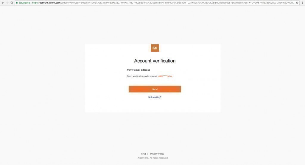 Mi account verification code Mi account verification code